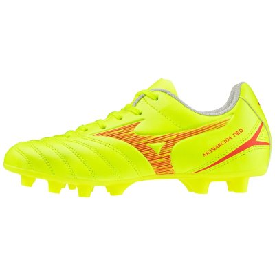 Zapatos De Fútbol Mizuno Monarcida Neo III Select JR Mujer Verdes Amarillos / Coral - Chile M268DZG
